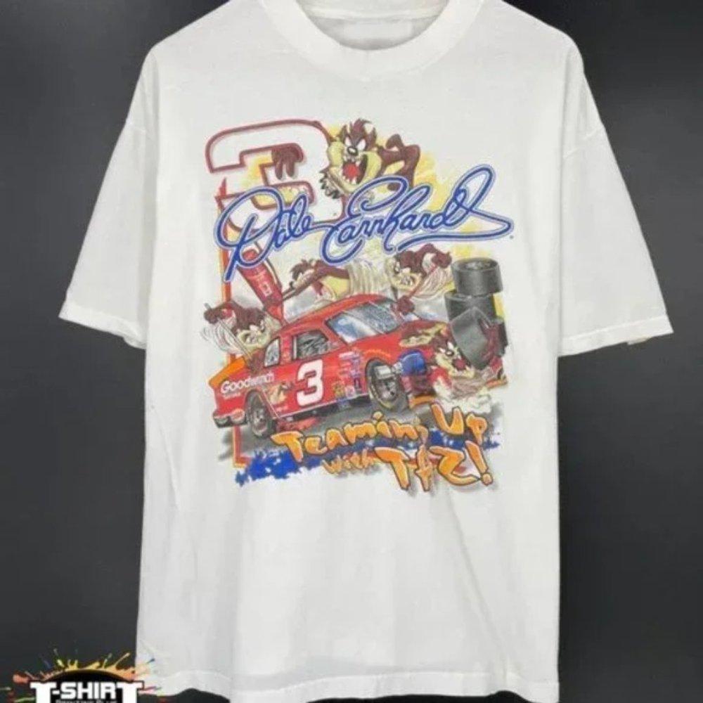Retro Nascar Dale Earnhardt Looney Tunes Shirt